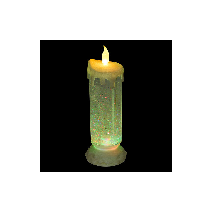 Bougie à paillettes lumineuse - 24 cm | Le Géant de la Fête