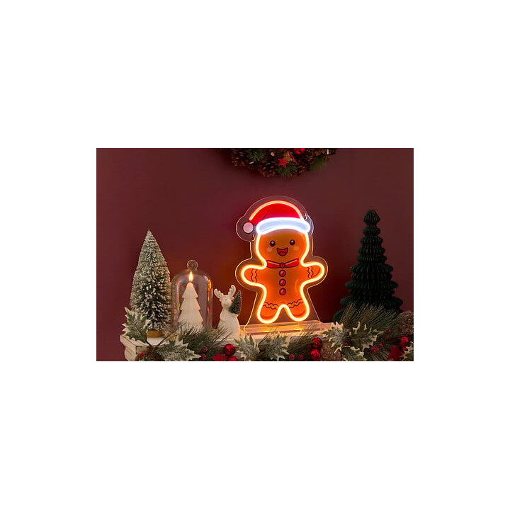 Décoration à effet néon - Pain d'épice - 29 cm | Le Géant de la Fête