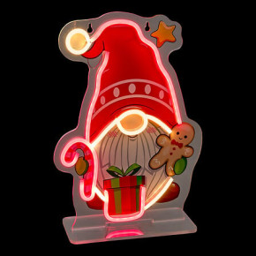 Décoration à effet néon - Gnome - 29 cm