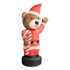 Ourson de Noël gonflable - 2.20 m