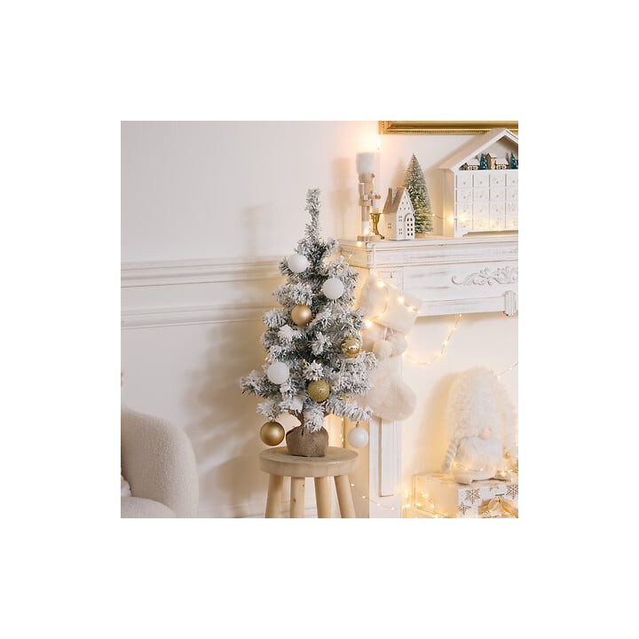 Sapin de Noël floqué - 70 cm | Le Géant de la Fête