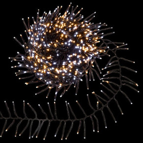 Guirlande Boa - Ext - 13 Fonctions - 15 m - 2 Blancs | Le Géant de la Fête