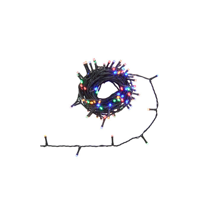 Guirlande lumineuse sur secteur - 10 m - Multicolore
