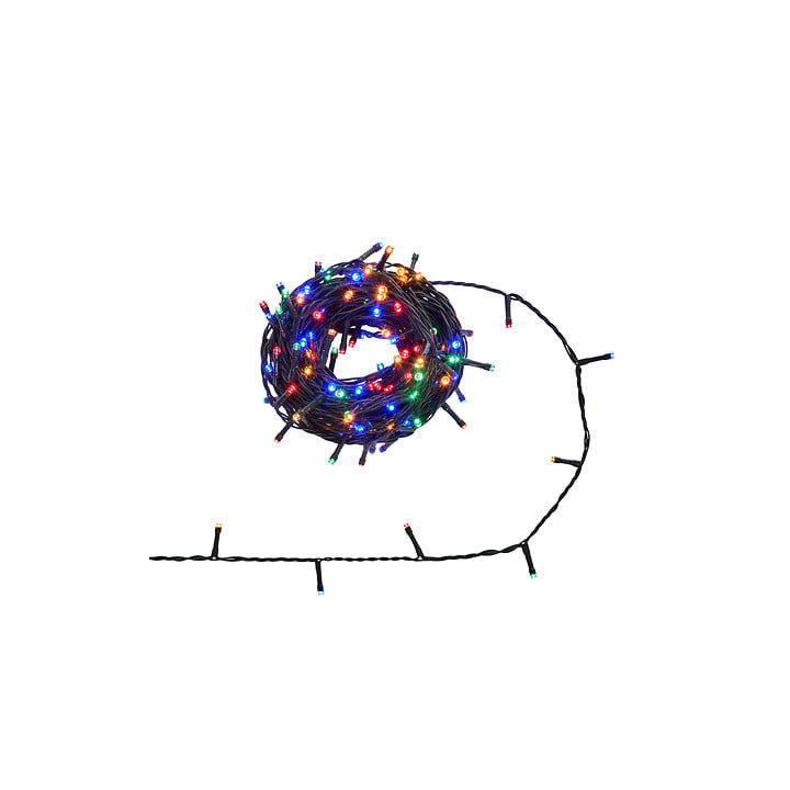Guirlande lumineuse sur secteur - 15 m - Multicolore