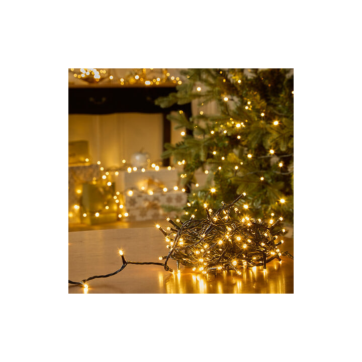 Guirlande lumineuse sur secteur - 25 m - Blanc Chaud