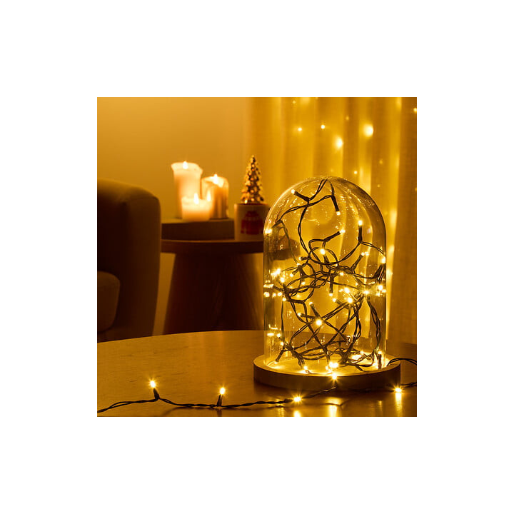 Guirlande lumineuse sur secteur - 5 m - Blanc Chaud