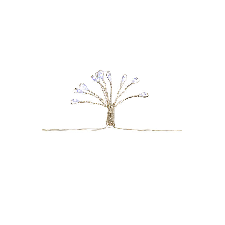 Guirlande lumineuse sur secteur - Pompons - 5 m - Blanc Froid | Le Géant de la Fête