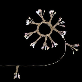 Guirlande lumineuse sur secteur - Pompons - 5 m - Multicolore
