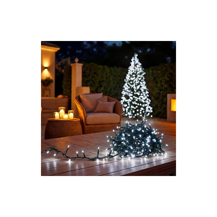Guirlande lumineuse solaire - 10 m - Blanc Froid | Le Géant de la Fête