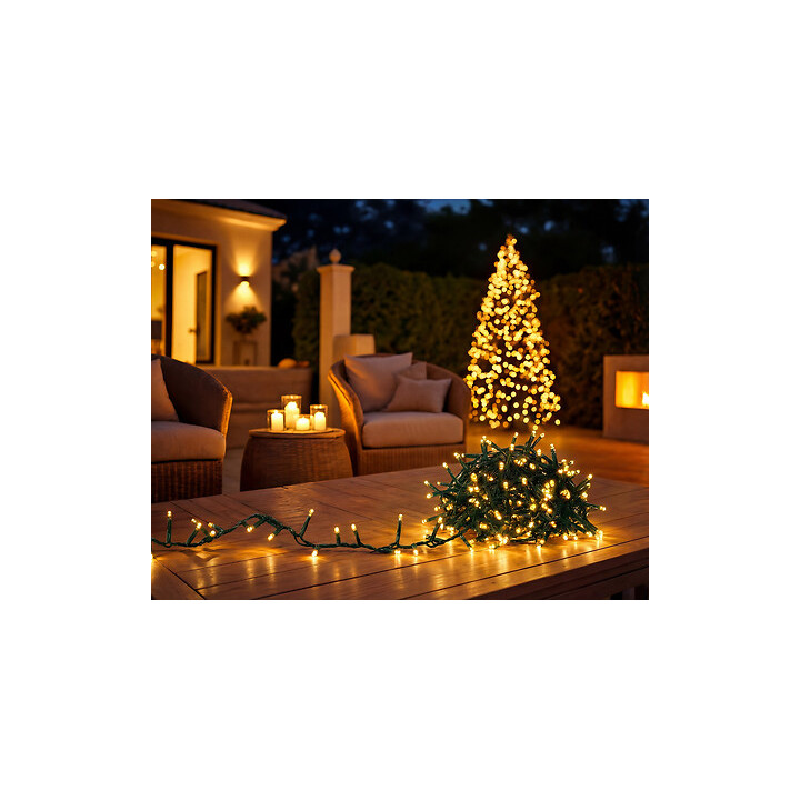 Guirlande lumineuse solaire - 5 m - Blanc Chaud