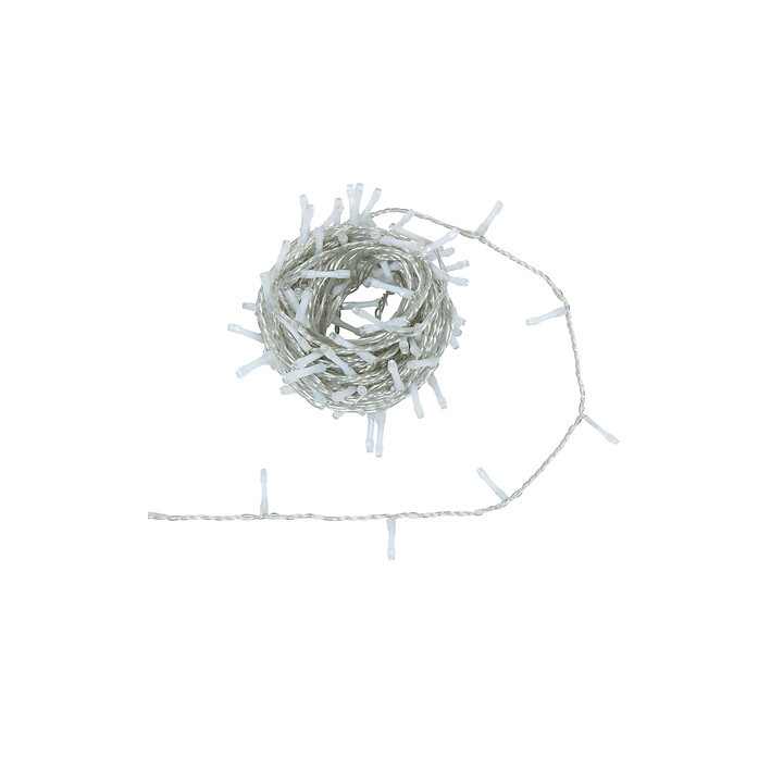 Guirlande lumineuse fil blanc - 10 m - Blanc froid