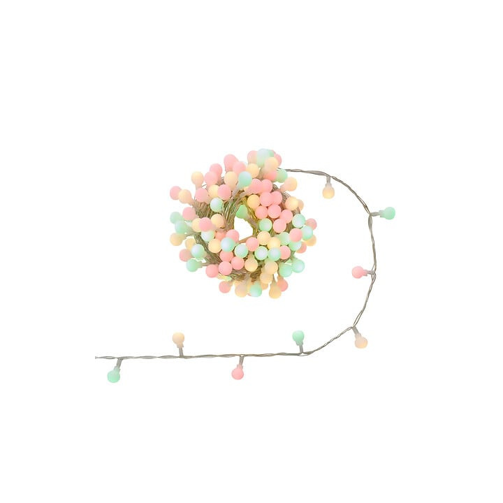 Guirlande lumineuse - Boules - 12.5 m - Multicolore