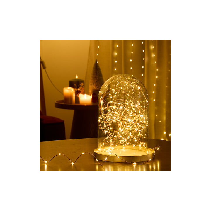 Guirlande micro LEDs intérieur - 2 m - Blanc chaud | Le Géant de la Fête