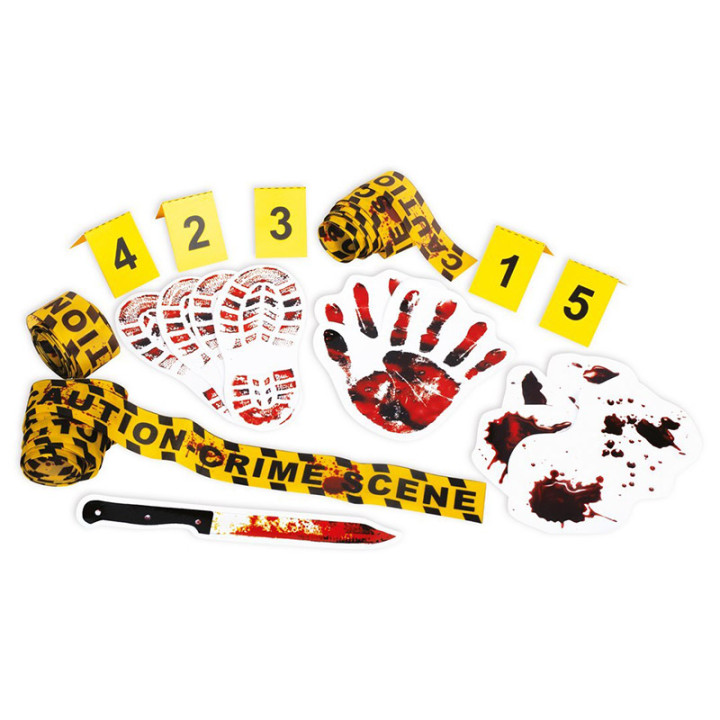 Set de scène de crime - 19 pièces