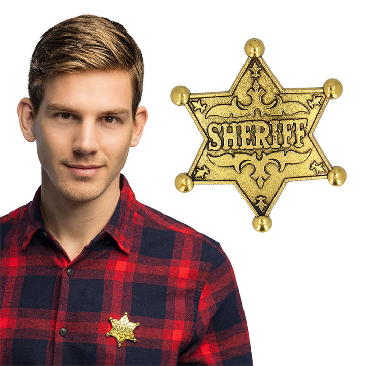 Insigne de Sheriff en métal | Le Géant de la Fête