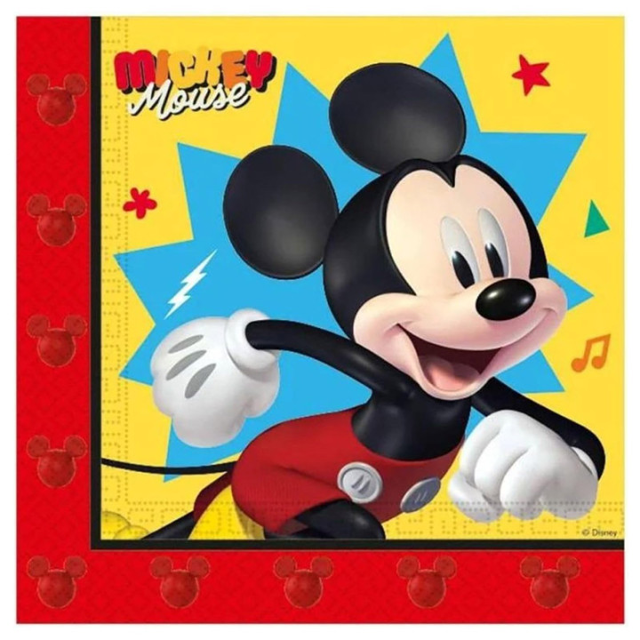 Serviettes - Mickey Jump - lot de 20 | Le Géant de la Fête