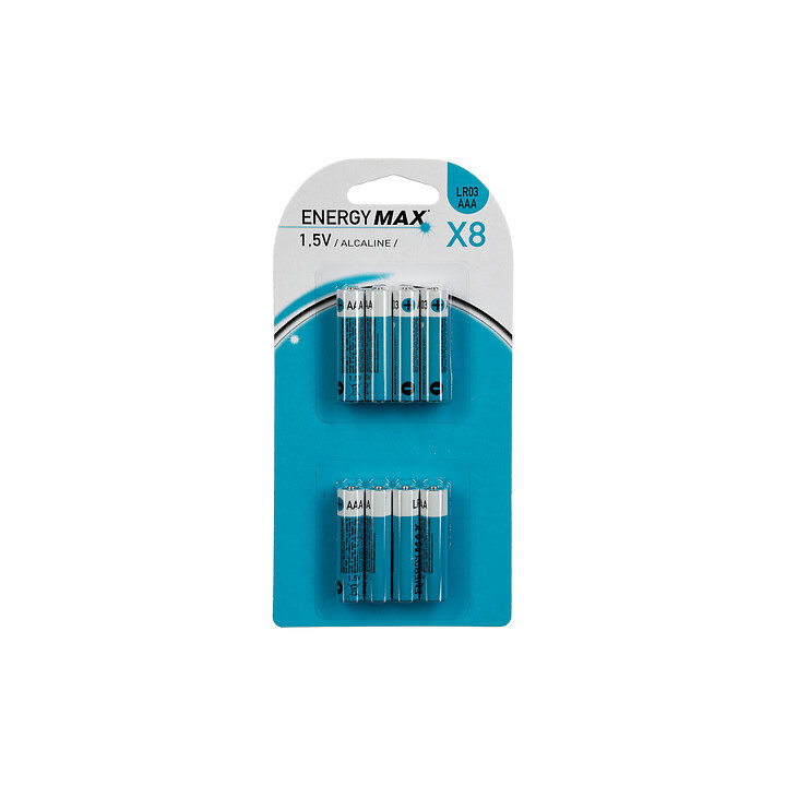 Piles Energy Max - LR03 - lot de 8