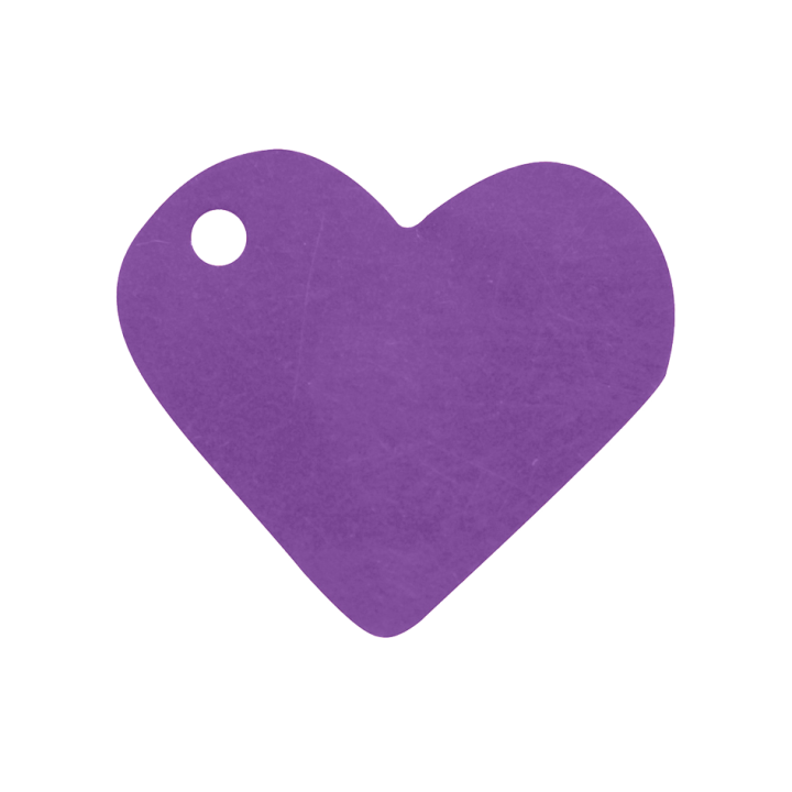 Etiquette "cœur" 4 x 4 cm ( lot de 10 ) | Le Géant de la Fête