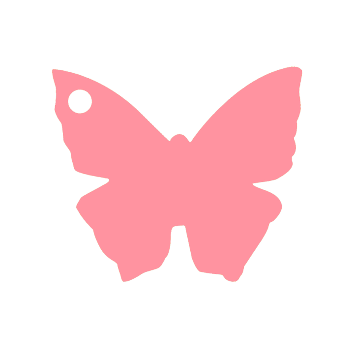 Etiquette "papillon" 4.5 x 4 cm ( lot de 10 ) | Le Géant de la Fête
