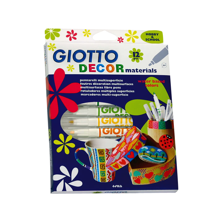 Feutre Giotto Décor Materials - étui de 12 feutres | Le Géant de la Fête