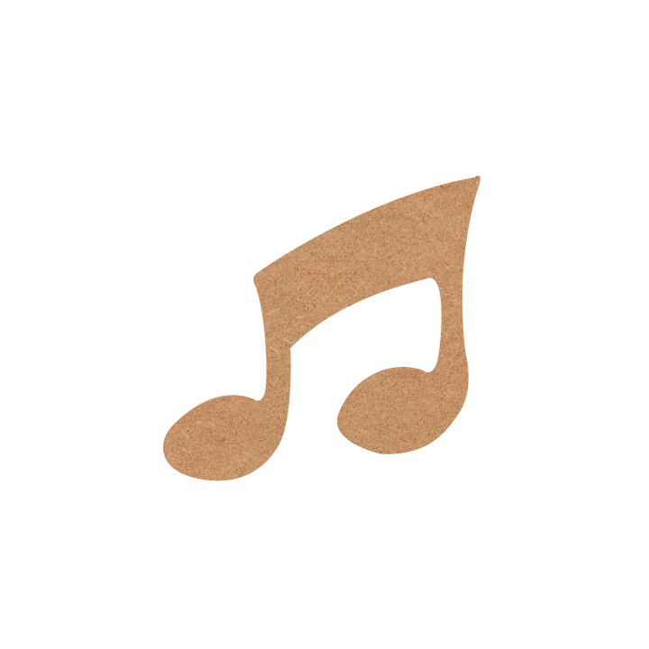 Note de musique double à décorer (mdf) | Le Géant de la Fête