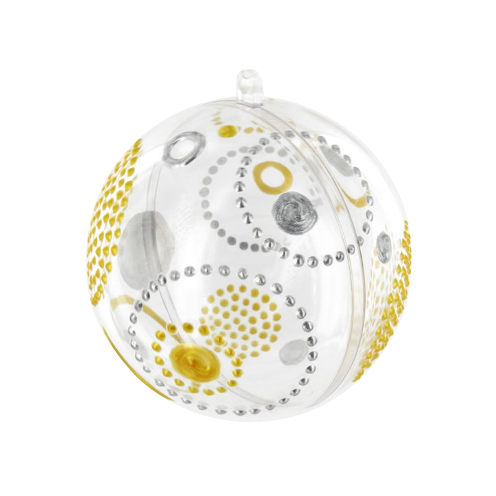 Boule transparente en plastique - 12 cm - lot de 2 | Le Géant de la Fête