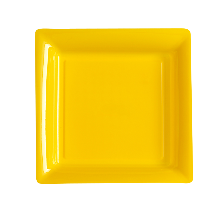 Assiettes carrées en plastique - lot de 12 | Le Géant de la Fête