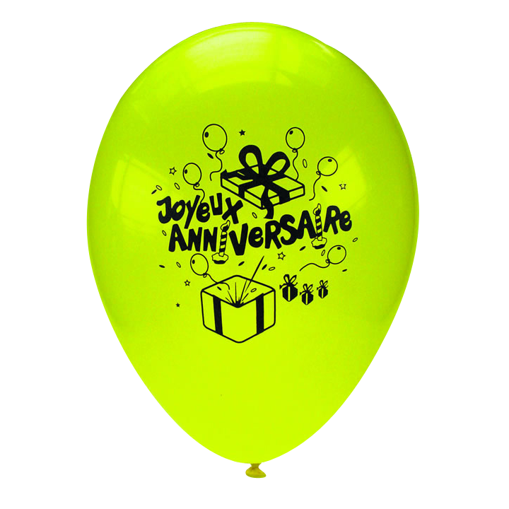 Ballons "Joyeux Anniversaire" (lot de 10) | Le Géant de la Fête
