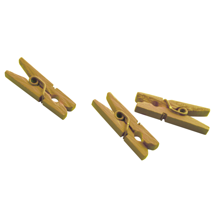 Pinces à linge mini métallisée 2.5 cm ( lot de 24 ) | Le Géant de la Fête