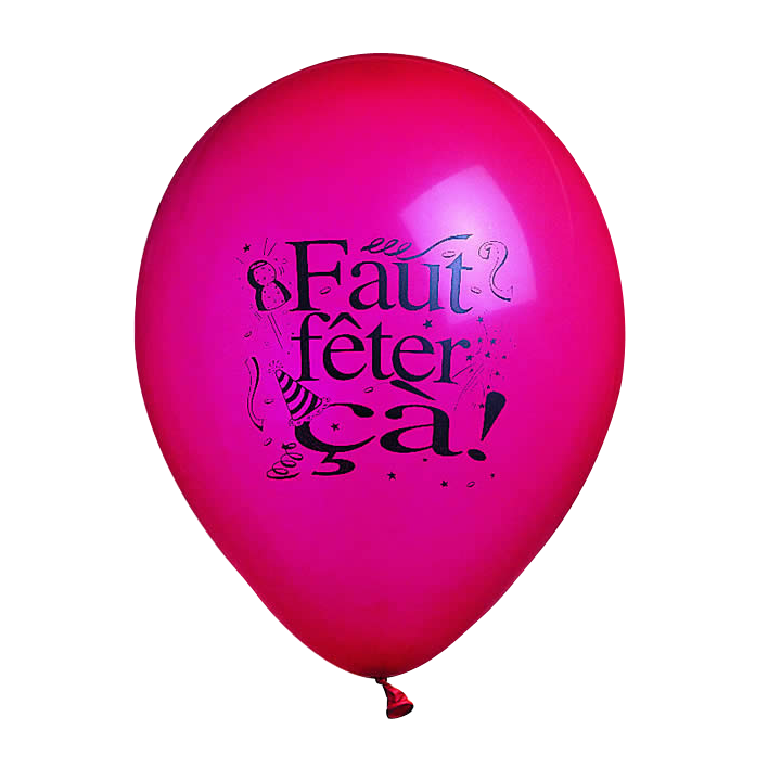 Ballons "Faut fêter ça" (lot de 10) | Le Géant de la Fête