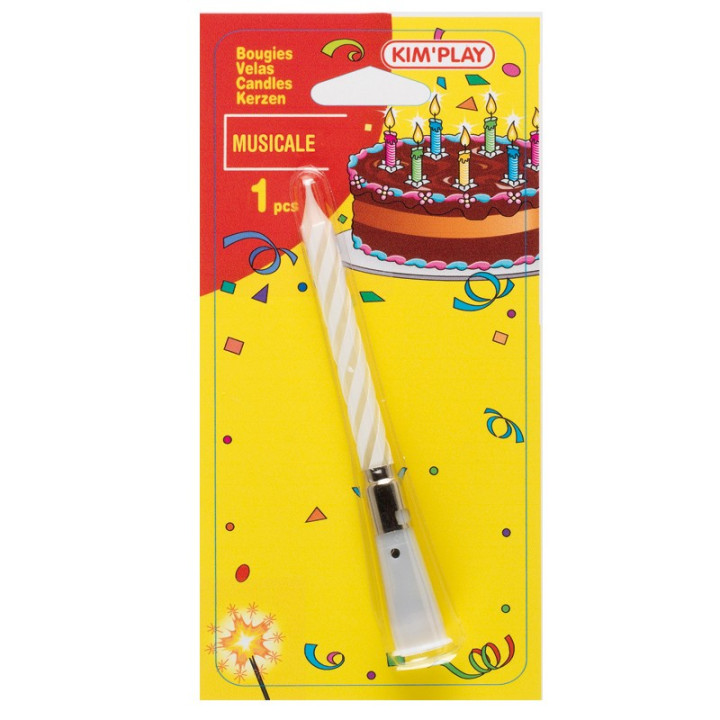 Bougie d'anniversaire musicale| Le Géant de la Fête