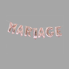 Guirlande de ballon métallique “Mariage” | Le Géant de la Fête