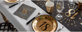 Anniversaire Noir et Doré