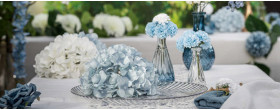 Mariage bleu chic